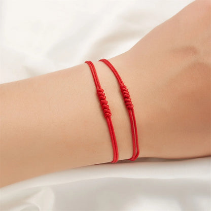 Bracelet Ornament for Luck, Success, Relationship & Protection- 7 Knot Red String Evil Eye