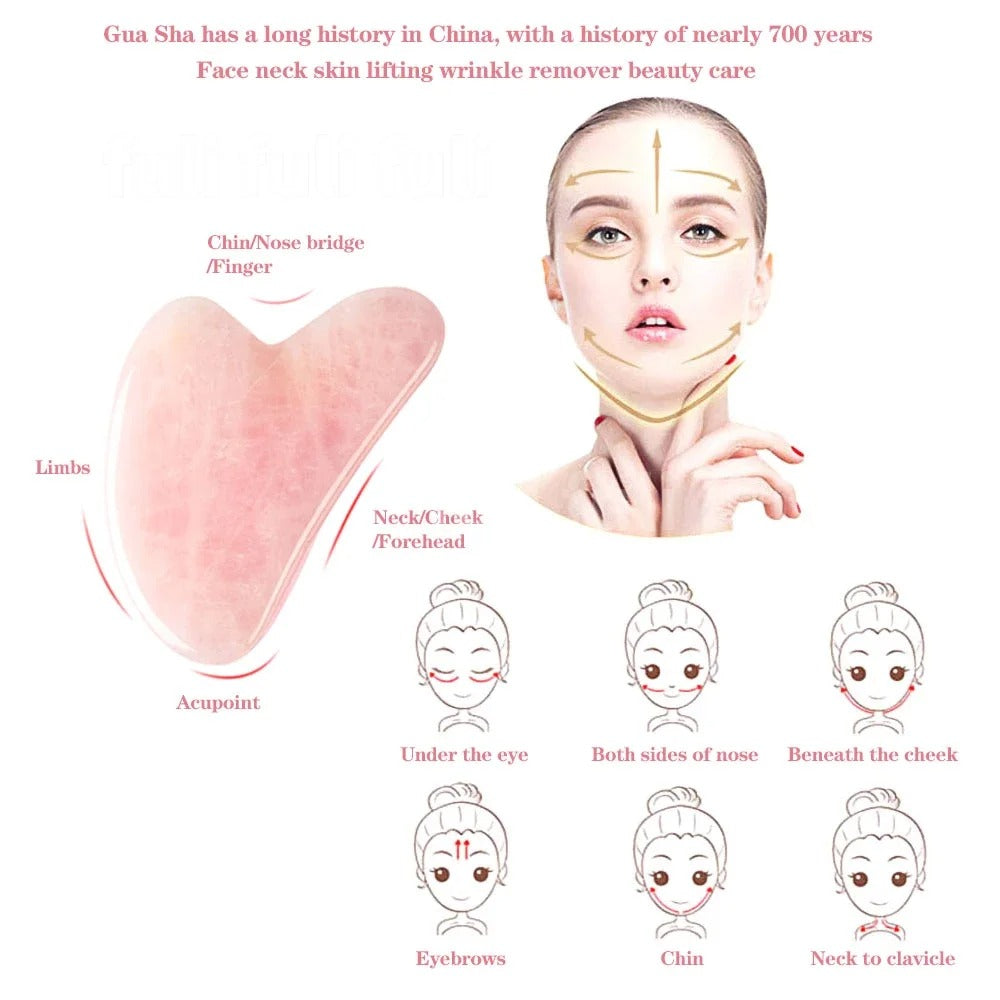 Rose Quartz Roller and Gua Sha