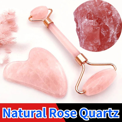 Rose Quartz Roller and Gua Sha