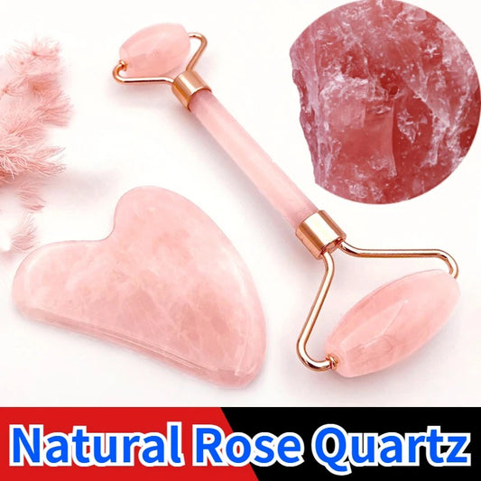 Rose Quartz Roller and Gua Sha